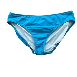 Lauren Ralph Lauren woman's Size 14 Tropical Blue Swimwear Bikini Bottoms Beach